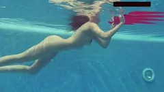 Play Lina Mercury, the Russian pornstar with big tits, enjoys a wild underwater show in the swimming pool