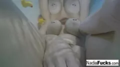 Play Nadia White's Pussy Pleasure: Hardcore Masturbation in the Bathtub with Rubber Duckies